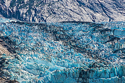 崎岖,上面,冰河,两个,大,黑色,冰碛,背景,大幅,尺寸