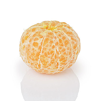 去皮,一个,柑橘,隔绝,白色背景,背景