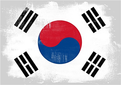旗帜,韩国,涂绘,画刷