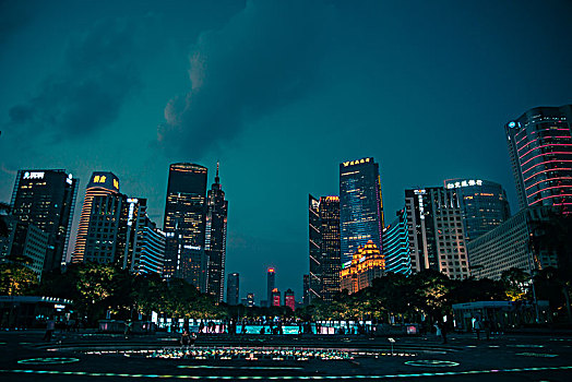 广州市天河区夜景