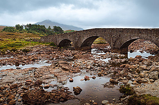 老,桥,斯凯岛,苏格兰