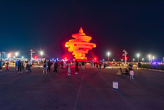 青岛夜景灯光秀