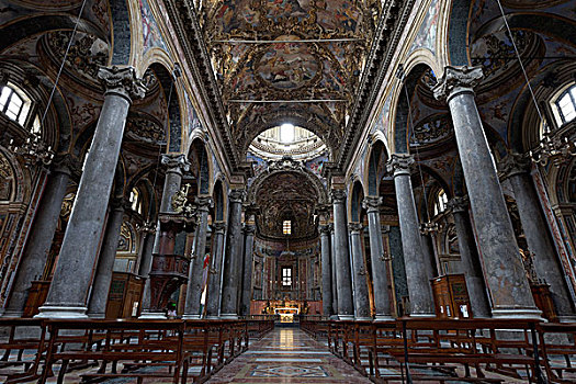 巴洛克式教堂,巴勒莫,省,西西里,意大利,欧洲