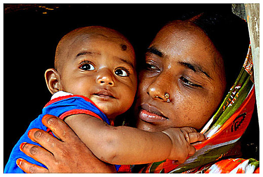 头像,婴儿,女儿,孟加拉,六月,2007年