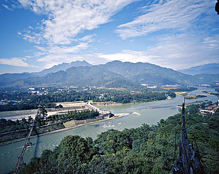 四川都江堰全景