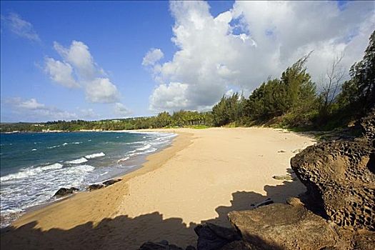 夏威夷,毛伊岛,卡帕鲁亚湾,海滩,空,白沙滩