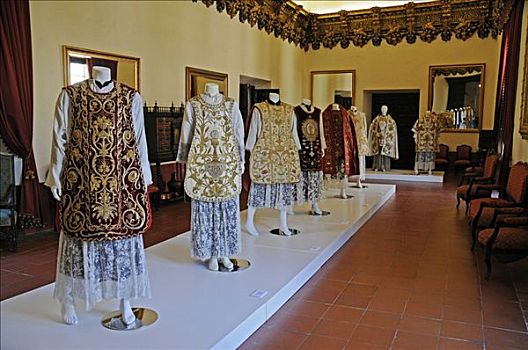 传统服装,展示,贝劳,宫殿,白色海岸,巴伦西亚省,西班牙