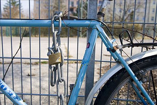自行车,锁