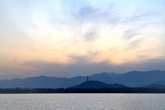 颐和园,西堤,玉泉山,玉泉塔,玉峰塔