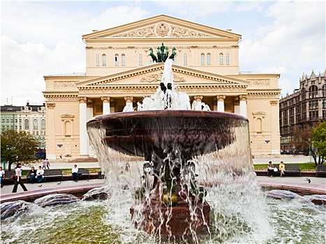 喷泉,剧院,莫斯科