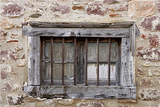 木质,窗户,砖石建筑,石屋