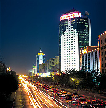 北京复兴门夜景
