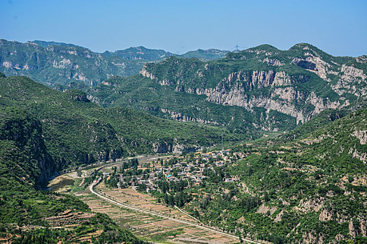 河南林州,太行山区自然风光