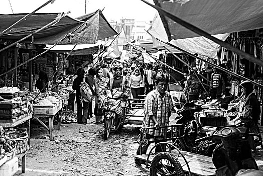 市场一景,市场,印度尼西亚