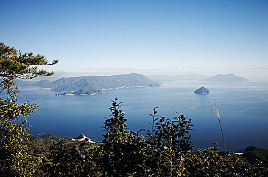 风景,岛屿,日本海