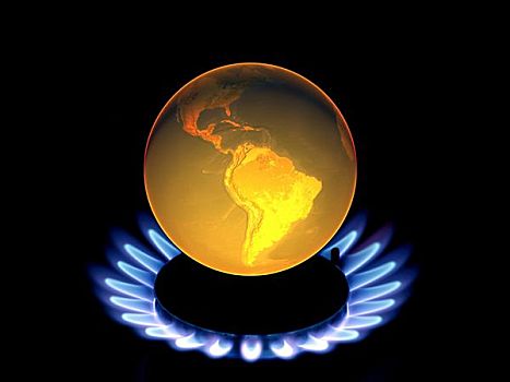 地球,火焰,象征,全球变暖,气候变化