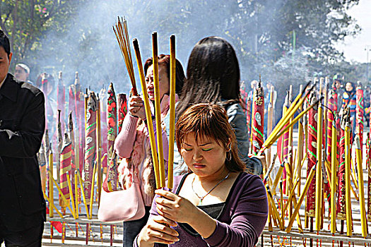 给,香,寺院,大屿山,香港