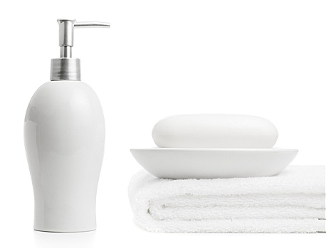 肥皂,瓶子,白色背景