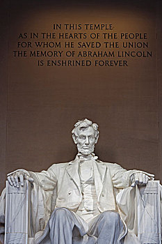 美国,华盛顿特区,林肯纪念堂,雕塑,美国总统,亚伯拉罕-林肯