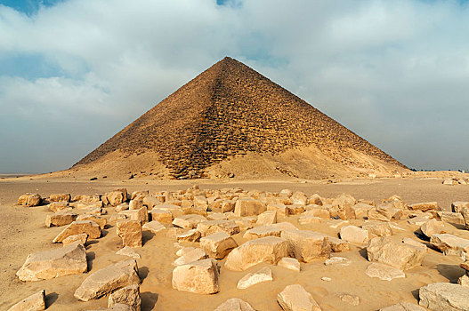 红色,金字塔,北方,墓地,埃及,非洲