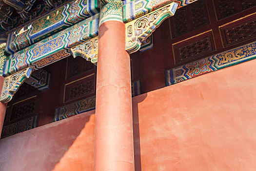 柱子,古建筑,雍和宫
