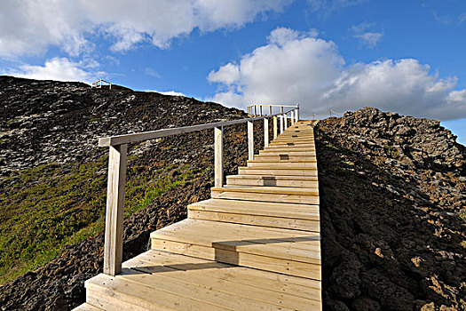 楼梯,小路,冰岛
