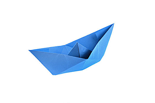 蓝色,折纸,船