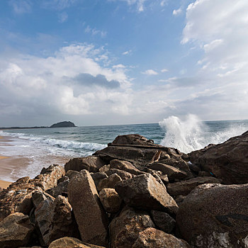 海南陵水海岸风光