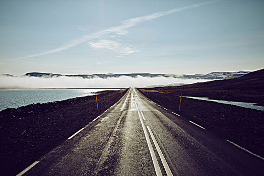 沿岸,道路,冰岛
