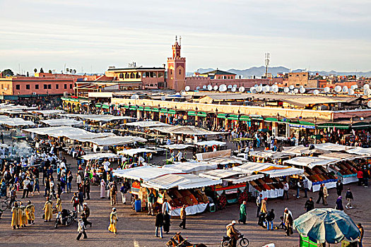 市场货摊,麦地那,老城,世界遗产,玛拉喀什,摩洛哥,非洲