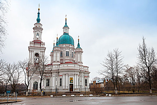 东正教,圣凯瑟琳,大教堂,建造,迟,巴洛克,设计,俄罗斯