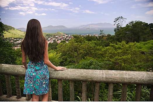 女人,暸望,户外,里约热内卢,巴西