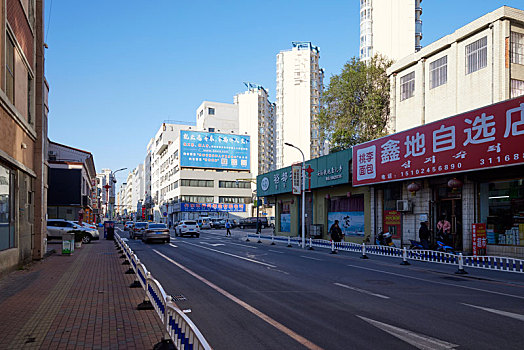 辽宁省丹东市城市街景