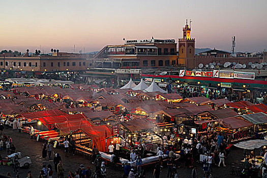 街道,玛拉喀什,摩洛哥,非洲