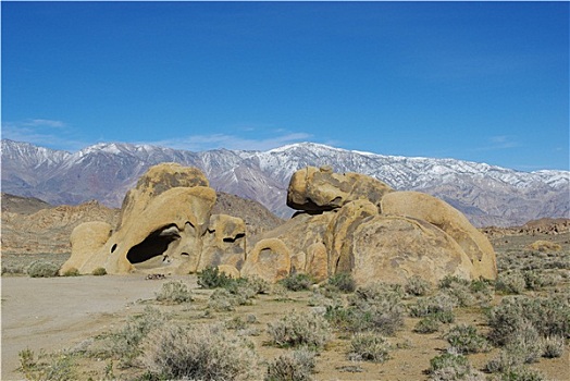 岩石构造,雪山,阿拉巴马山丘,加利福尼亚