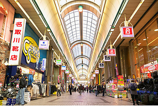 购物,拱廊,札幌,北海道,日本
