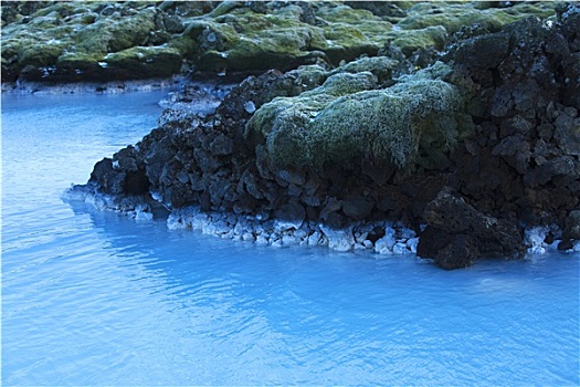 奶白色,白色,蓝色,水,地热,沐浴,蓝色泻湖,冰岛