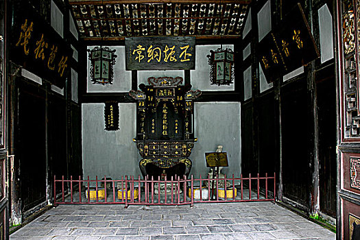 四川江安夕佳山古民居先祖神龐