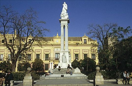 纪念建筑,塞维利亚,安达卢西亚,西班牙,欧洲