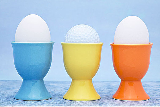 蛋杯,一个,高尔夫球