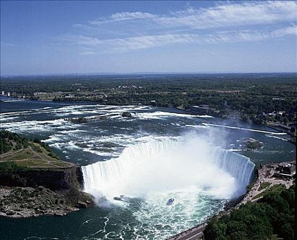 尼亚加拉瀑布,船,安大略省,加拿大,北美