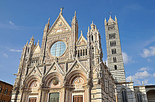 中央教堂,圣母升天教堂,锡耶纳,托斯卡纳,意大利,欧洲