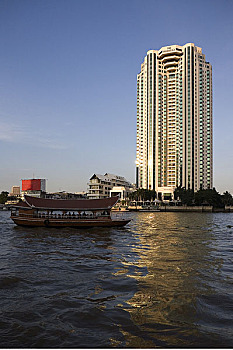 半岛,酒店,湄南河,曼谷,泰国