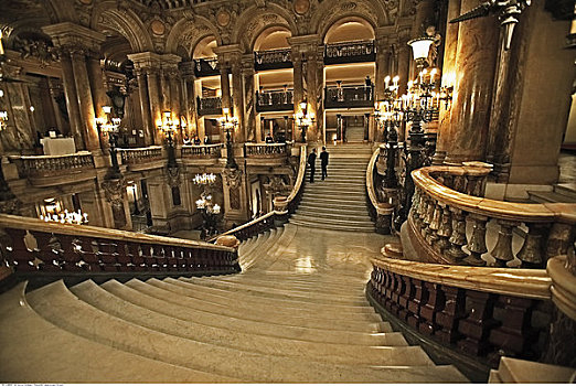 大厅,加尼叶歌剧院,巴黎,法国