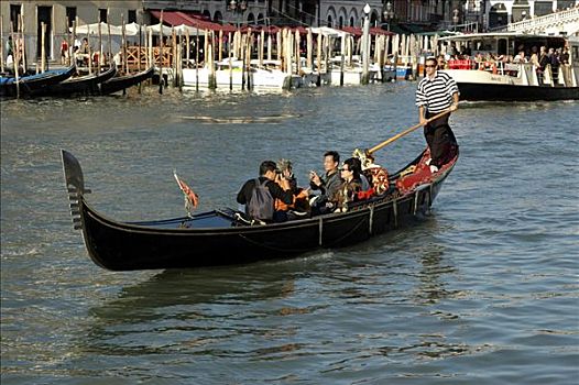 小船,大运河,威尼斯,威尼托,意大利,欧洲