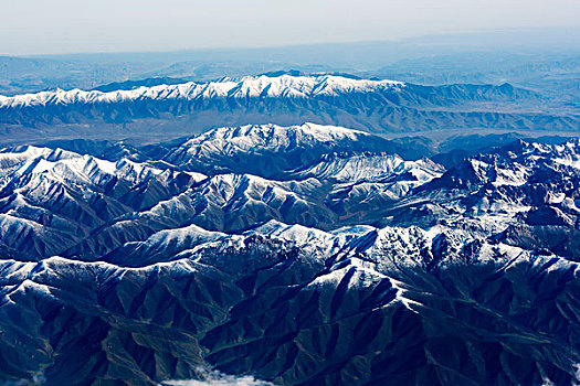 群山,雪山,山脉,高原