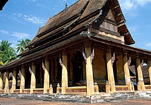 老挝,万象,施沙格庙,寺院