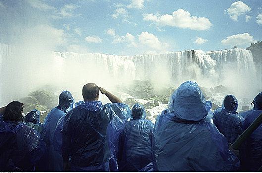 人,尼亚加拉瀑布,雾中少女号,安大略省,加拿大