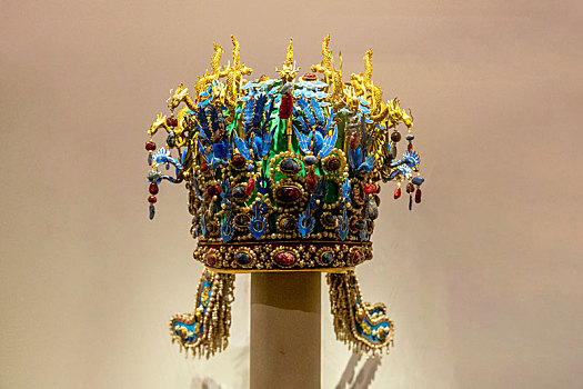 中国国家博物馆中国古代服饰文化展,孝端皇后凤冠