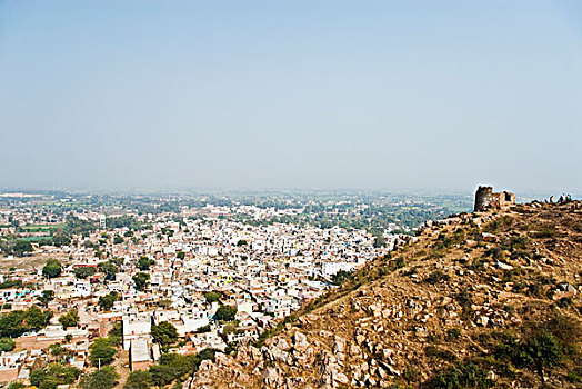 城市,山,印度